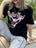 バタフライデザインTシャツ | GR2242531 | ブラック