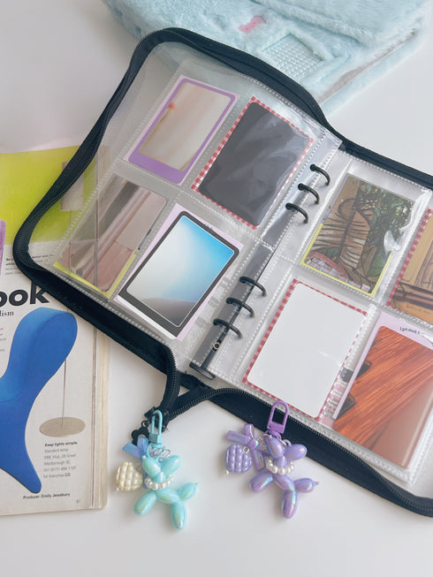 ４色クリアラメカードホルダー(A5) | WO4241610 | ブラック