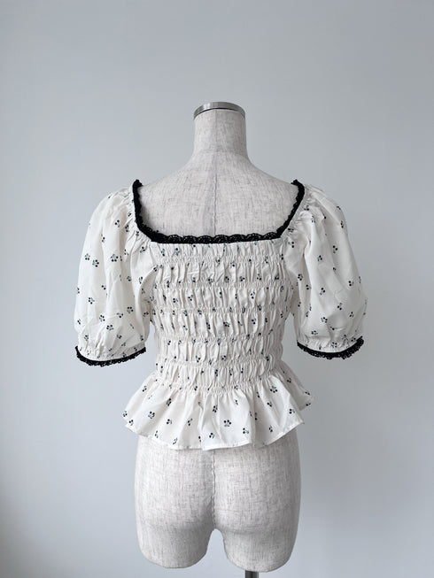 cherry square tops | SL2242659 | ブラック