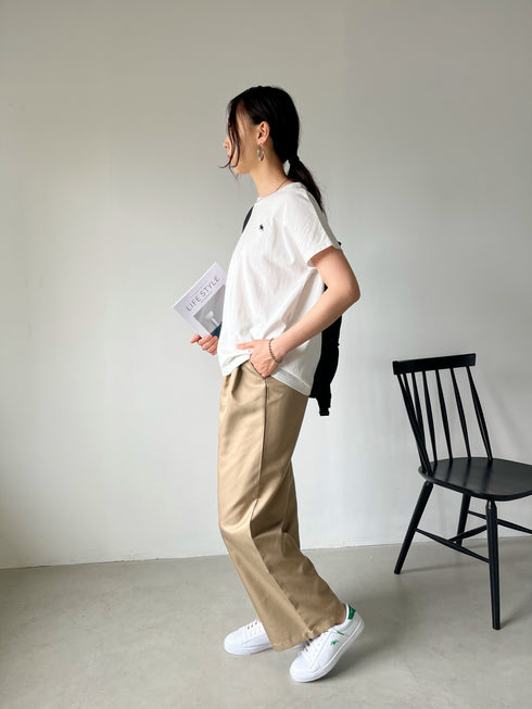 【POLOCHAMPS/ポロチャンプス】別注 ワンポイント刺繍 ローカット コートスニーカー | CL3233033 | グリーン