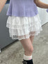 コットンティアードミニスカート | SL2251648 | ホワイト