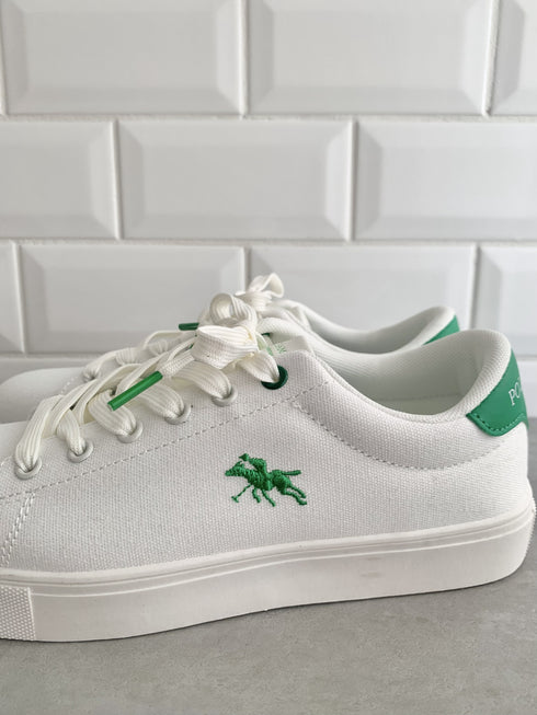 POLOCHAMPS(ポロチャンプス)/ワンポイント刺繍 ローカット キャンバススニーカー | IM3251006 | グリーン