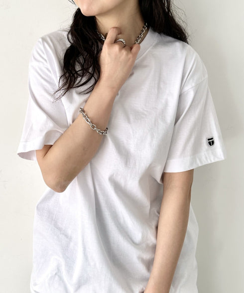 NEWTRAL(ニュートラル)/205 5.6oz スタンダードエンブレムT/サイズ展開多数 コットン 無地 半袖 Tシャツ | NT2009005 | ホワイト