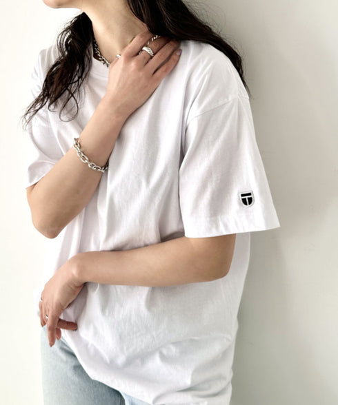 NEWTRAL(ニュートラル)/205 5.6oz スタンダードエンブレムT/サイズ展開多数 コットン 無地 半袖 Tシャツ | NT2009005 | ホワイト