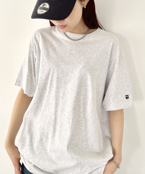 NEWTRAL(ニュートラル)/205 5.6oz スタンダードエンブレムT/サイズ展開多数 コットン 無地 半袖 Tシャツ | NT2009005 | アッシュグレー