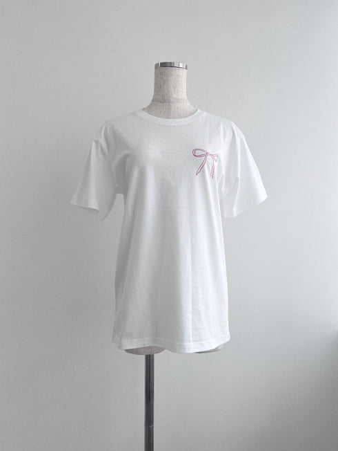 バックリボンデザインTシャツ | AN2241201 | ホワイト