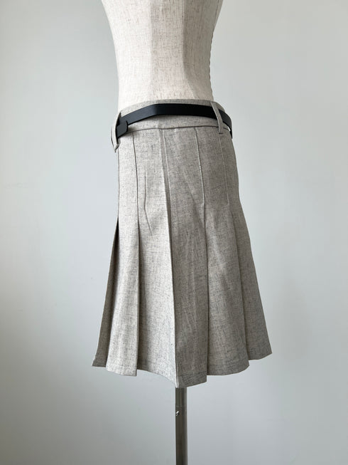 ベルト付きプリーツミニスカート | SL2251610 | ライトグレー