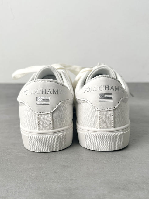 POLOCHAMPS(ポロチャンプス)/ワンポイント刺繍 ローカット キャンバススニーカー | IM3251006 | ホワイト