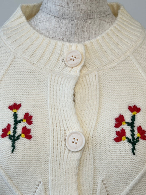 フラワー刺繍カーディガン | LI2244107 | アイボリー