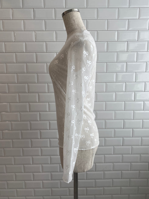 リボンシアートップス | IT2242412 | ブラック