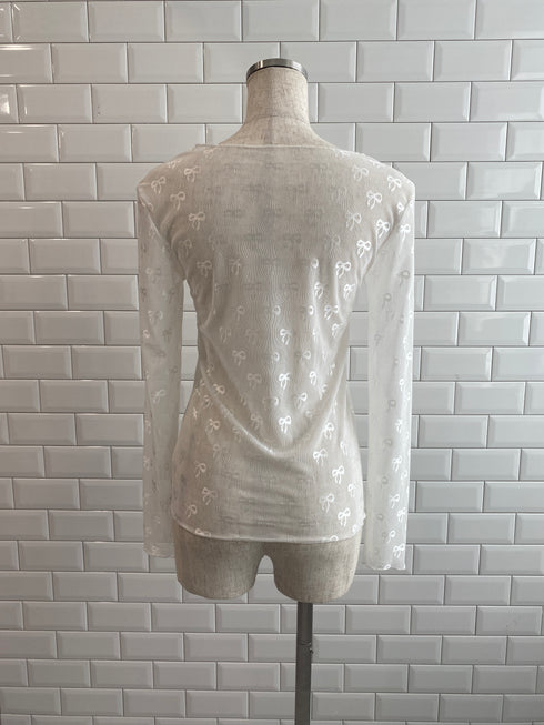 リボンシアートップス | IT2242412 | ブラック