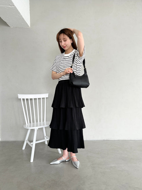 round moon shoulder bag／ワンハンドルラウンドムーンPUショルダーバッグ | UN12410052 | ブラック
