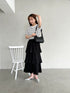 round moon shoulder bag／ワンハンドルラウンドムーンPUショルダーバッグ | UN12410052 | ブラック