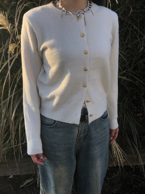 ゴールドボタンカーディガン | IN2244710 | アイボリー