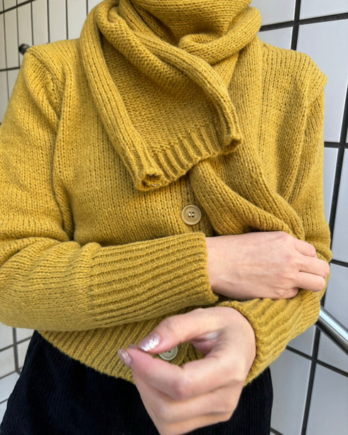 ストールニットカーディガン | LI2244102 | イエロー