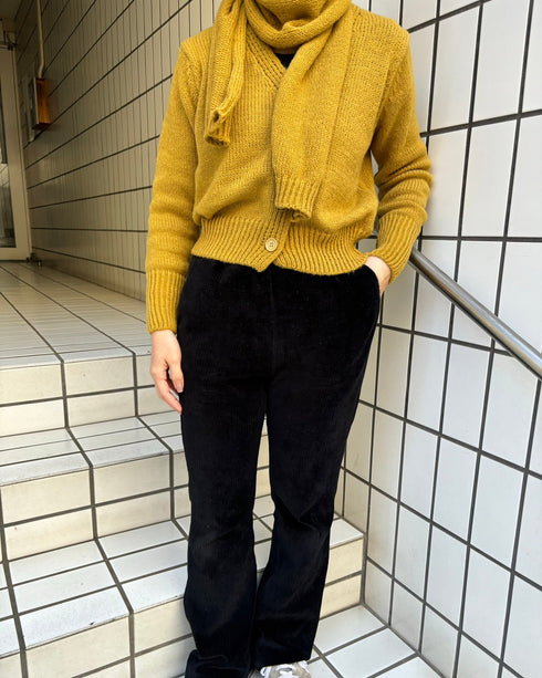 ストールニットカーディガン | LI2244102 | イエロー