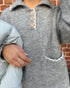 バイカラーステッチビッグニット | LI2244106 | グレー