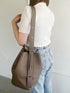 ポーチ付きバケツ型ワンハンドルショルダーバッグ | TR1243002 | グレイッシュベージュ
