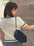 ワンポイントラインニット | RN2242002 | ホワイト