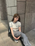 ワンポイントラインニット | RN2242002 | ホワイト