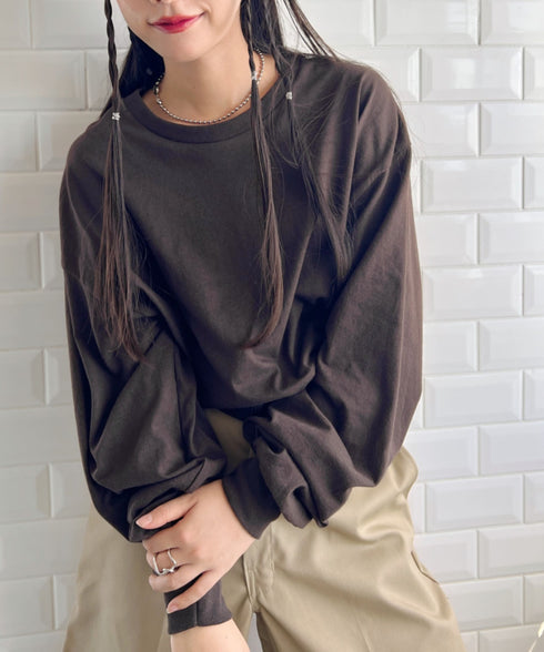 GILDAN(ギルダン) /ベーシック ロングスリーブ Tシャツ コットン ビッグシルエット オーバーサイズ サイズカラバリ豊富 長袖 ロンT 6.0オンス | 2193062 | ダークブラウン