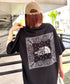 THE NORTH FACE(ザ・ノースフェイス)/ビッグロゴ プリント バンダナ 半袖 Tシャツ/M'S BANDANA S/S R/TEE | IM2251068 | ブラック