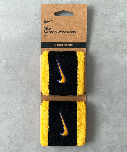 NIKE(ナイキ)/2個セット スウッシュ 刺繍 無地 リストバンド 2パック | IL4212001 | ゴールド