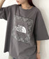 THE NORTH FACE(ザ・ノースフェイス)/ビッグロゴ プリント バンダナ 半袖 Tシャツ/M'S BANDANA S/S R/TEE | IM2251068 | グレー