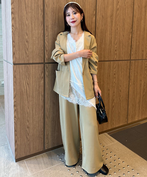 2点セットパンツドレス オールインワン＋ジャケット セットフォーマル パーティードレス 結婚式 お呼ばれ オケージョンドレス | MD2265053 | ベージュ
