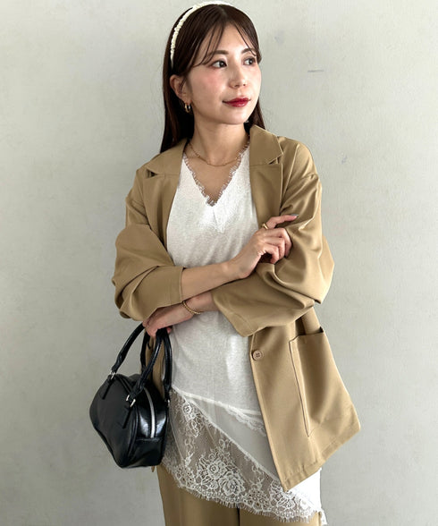 2点セットパンツドレス オールインワン＋ジャケット セットフォーマル パーティードレス 結婚式 お呼ばれ オケージョンドレス | MD2265053 | ベージュ