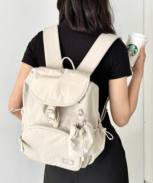 【】THE NORTH FACE(ザ・ノースフェイス)/巾着型 軽量 リュック バックパック/W'S BREEZE BACKPACK S | IM1262073 | サンドベージュ