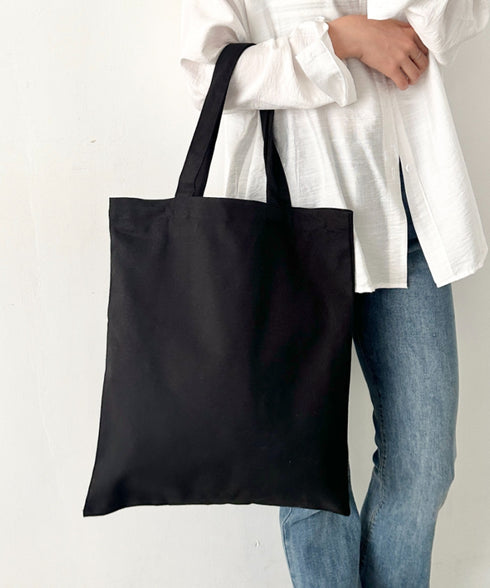 【NEWTRAL(ニュートラル)】/無地トート PC・A4収納可 コットン100% エコバッグ/101 Basic Tote Bag Lサイズ | IM1262092 | ブラック