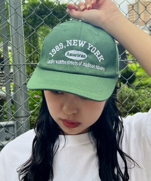 NEWYORKフロント刺繍ロゴキャップ | WR6233002 | ダークグリーン