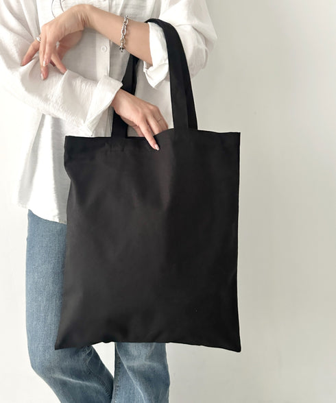 【NEWTRAL(ニュートラル)】/無地トート PC・A4収納可 コットン100% エコバッグ/101 Basic Tote Bag Lサイズ | IM1262092 | ブラック