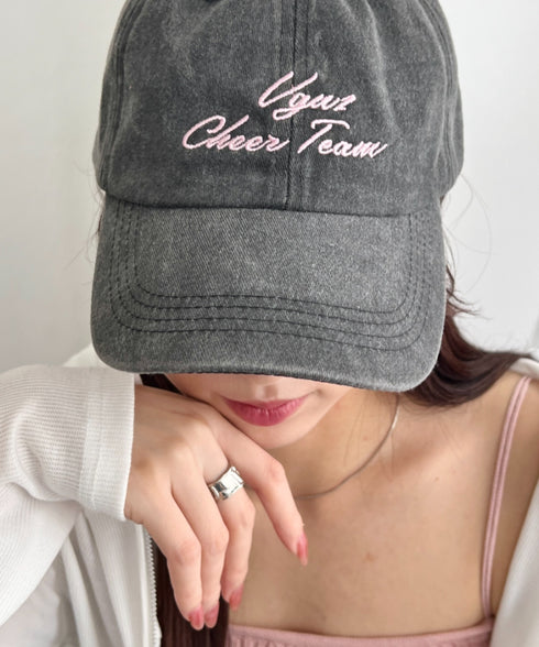 【ヴィンテージ加工・刺繍ロゴ】ウォッシュドベースボールキャップ ローキャップ | WR5265065 | ブラック
