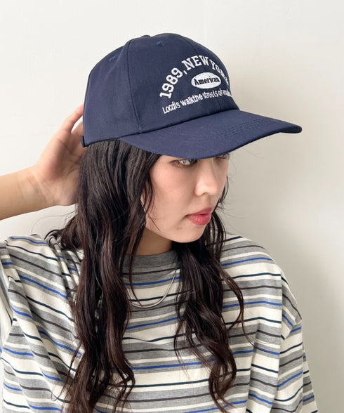 NEWYORKフロント刺繍ロゴキャップ | WR6233002 | ネイビー