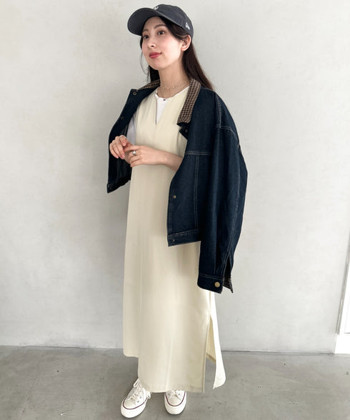 袖ボリュームフリルシアーレイヤード　V ネックロングワンピース パーティードレス 結婚式 お呼ばれ オケージョンドレス | MD2265026 | アイボリー